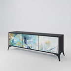 ABSTRACT THOUGHTS TV-Lowboard mit 3 Türen in Schwarz