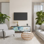 ABSTRACT THOUGHTS TV-Lowboard mit 3 Türen in Schwarz