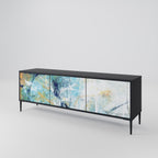 ABSTRACT THOUGHTS TV-Lowboard mit 3 Türen in Schwarz