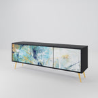 ABSTRACT THOUGHTS TV-Lowboard mit 3 Türen in Schwarz