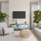 ABSTRACT THOUGHTS TV-Lowboard mit 3 Türen in Schwarz