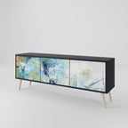 ABSTRACT THOUGHTS TV-Lowboard mit 3 Türen in Schwarz