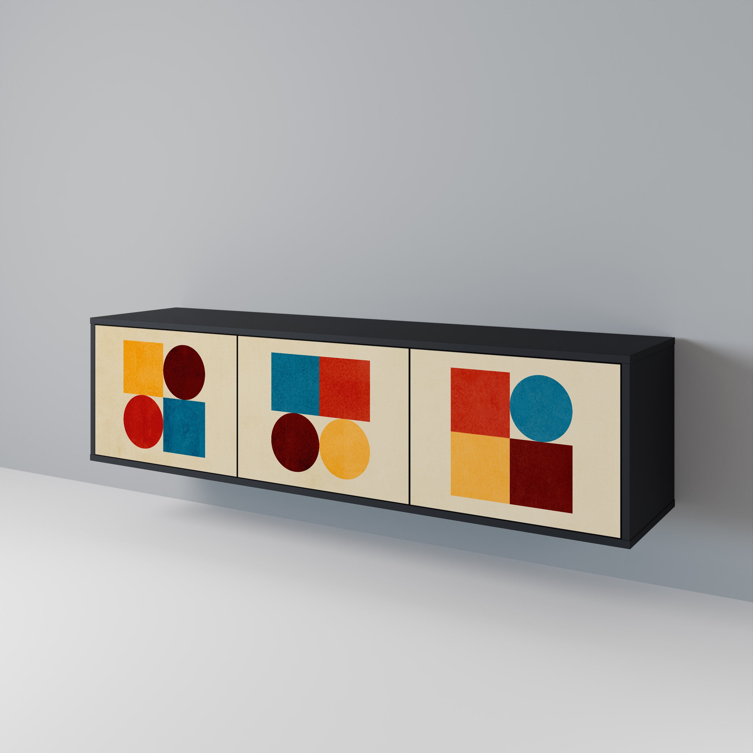 GEOMETRIC PUZZLE 3-türiges TV-Lowboard
