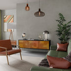 STRENGTHENING RELATION TV-Lowboard mit 3 Türen in Schwarz