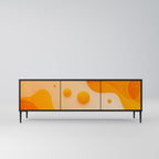 ORANGE ARRANGEMENT TV-Lowboard mit 3 Türen in Schwarz