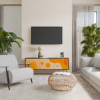 ORANGE ARRANGEMENT TV-Lowboard mit 3 Türen in Schwarz