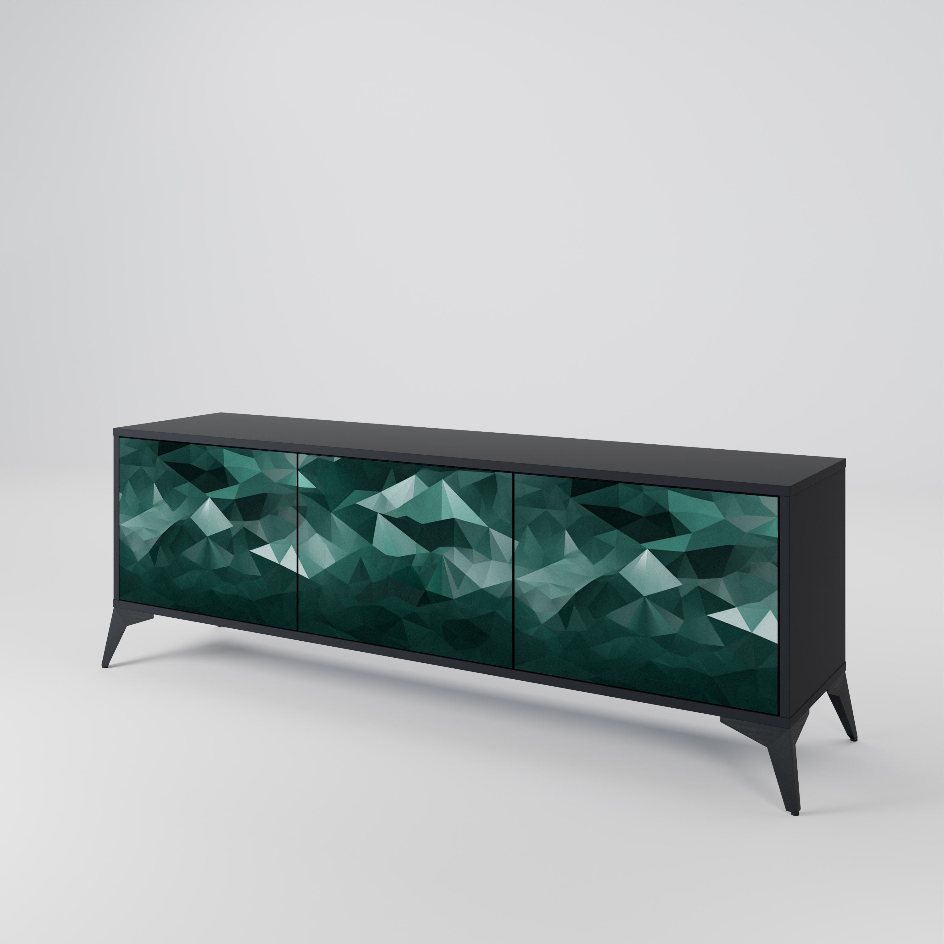 POLYGONAL FLOATING 3-türiges TV-Lowboard