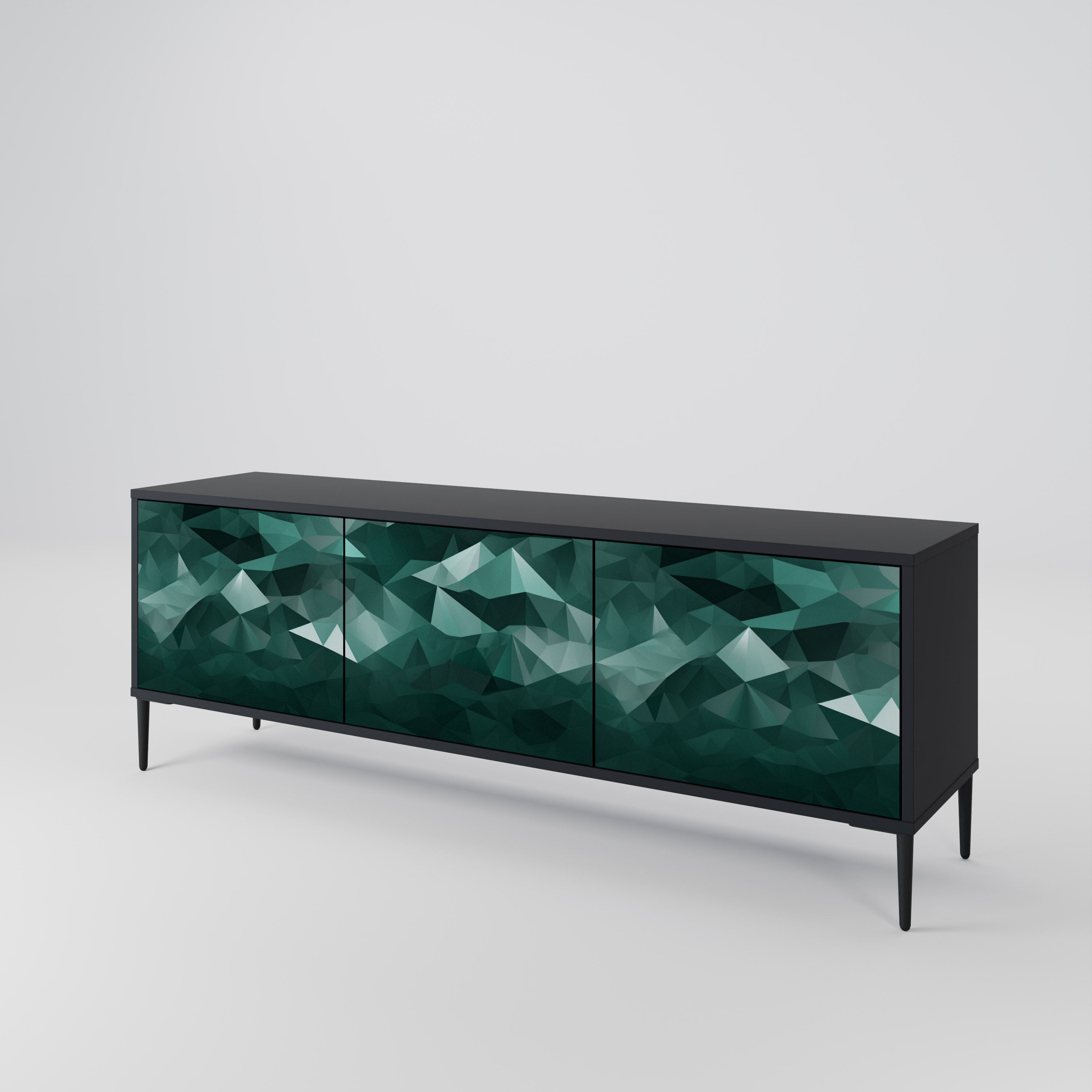POLYGONAL FLOATING 3-türiges TV-Lowboard