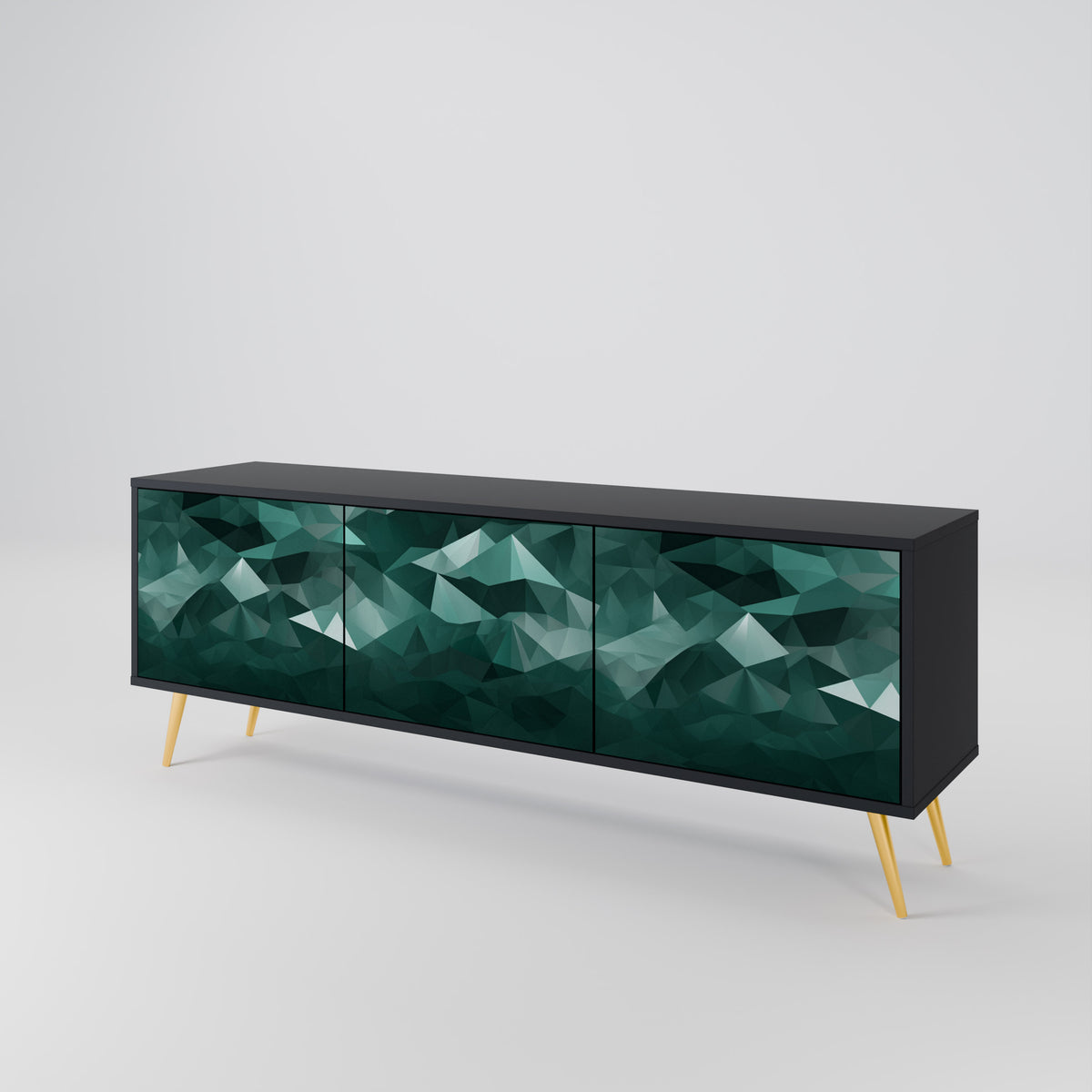 POLYGONAL FLOATING 3-türiges TV-Lowboard