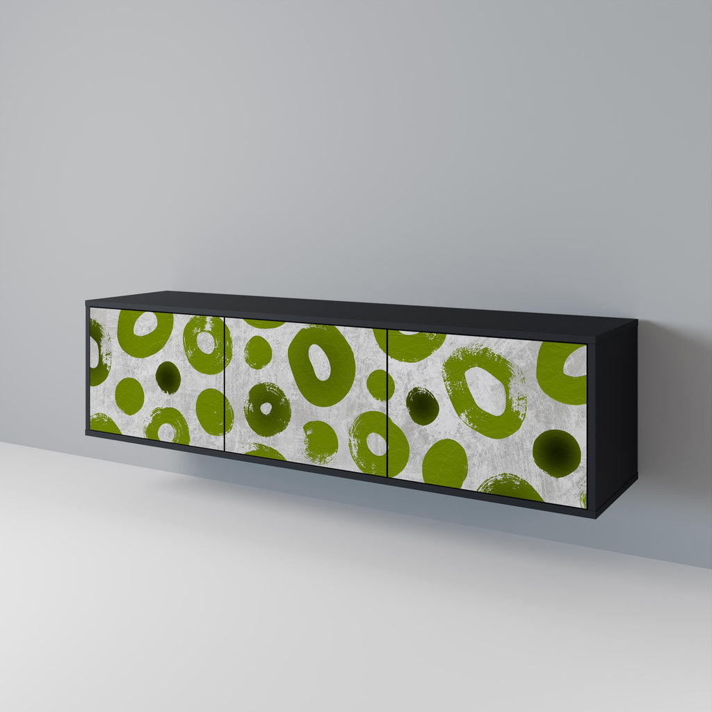 GREEN RHAPSODY TV-Lowboard mit 3 Türen in Schwarz