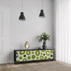 GREEN RHAPSODY TV-Lowboard mit 3 Türen in Schwarz