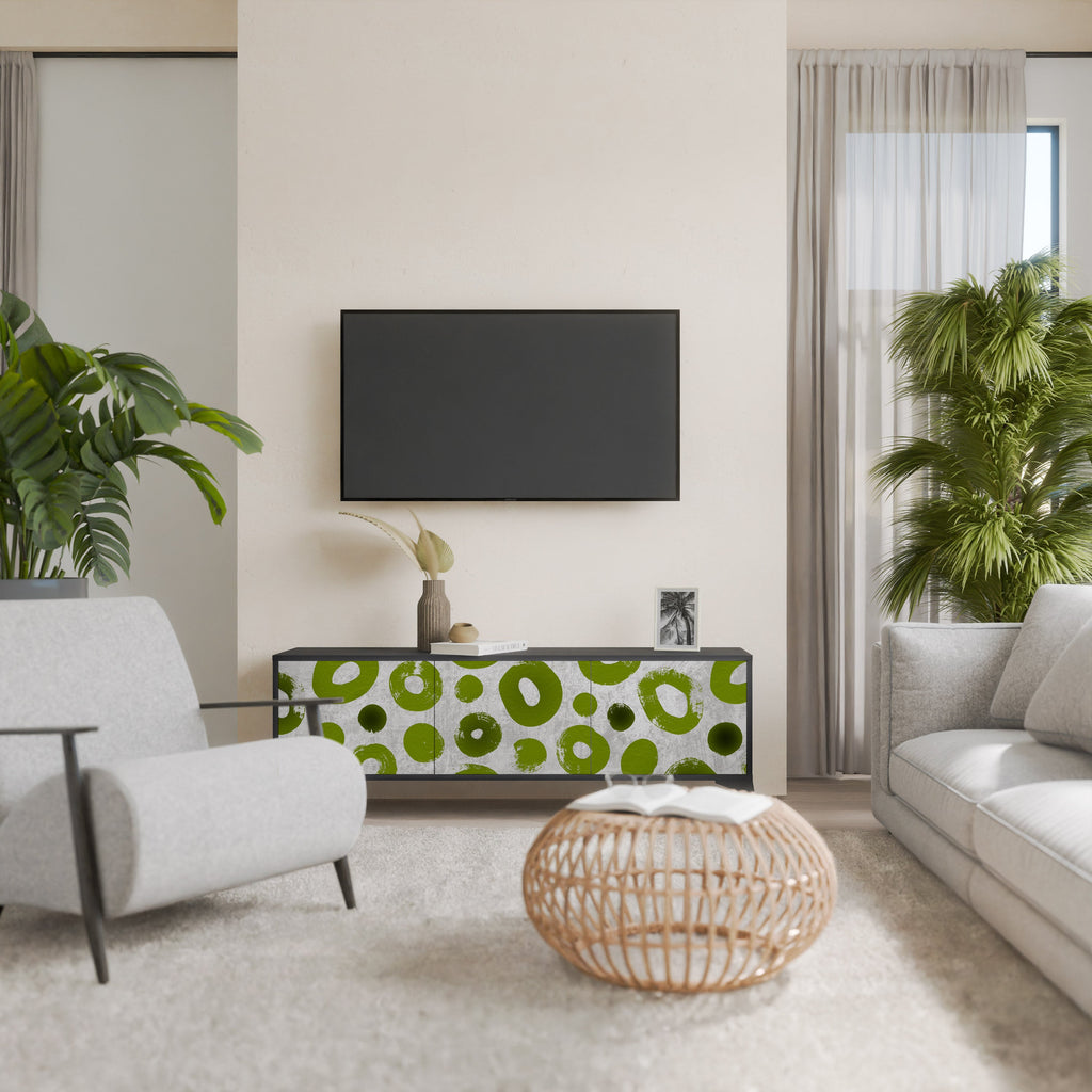 GREEN RHAPSODY TV-Lowboard mit 3 Türen in Schwarz