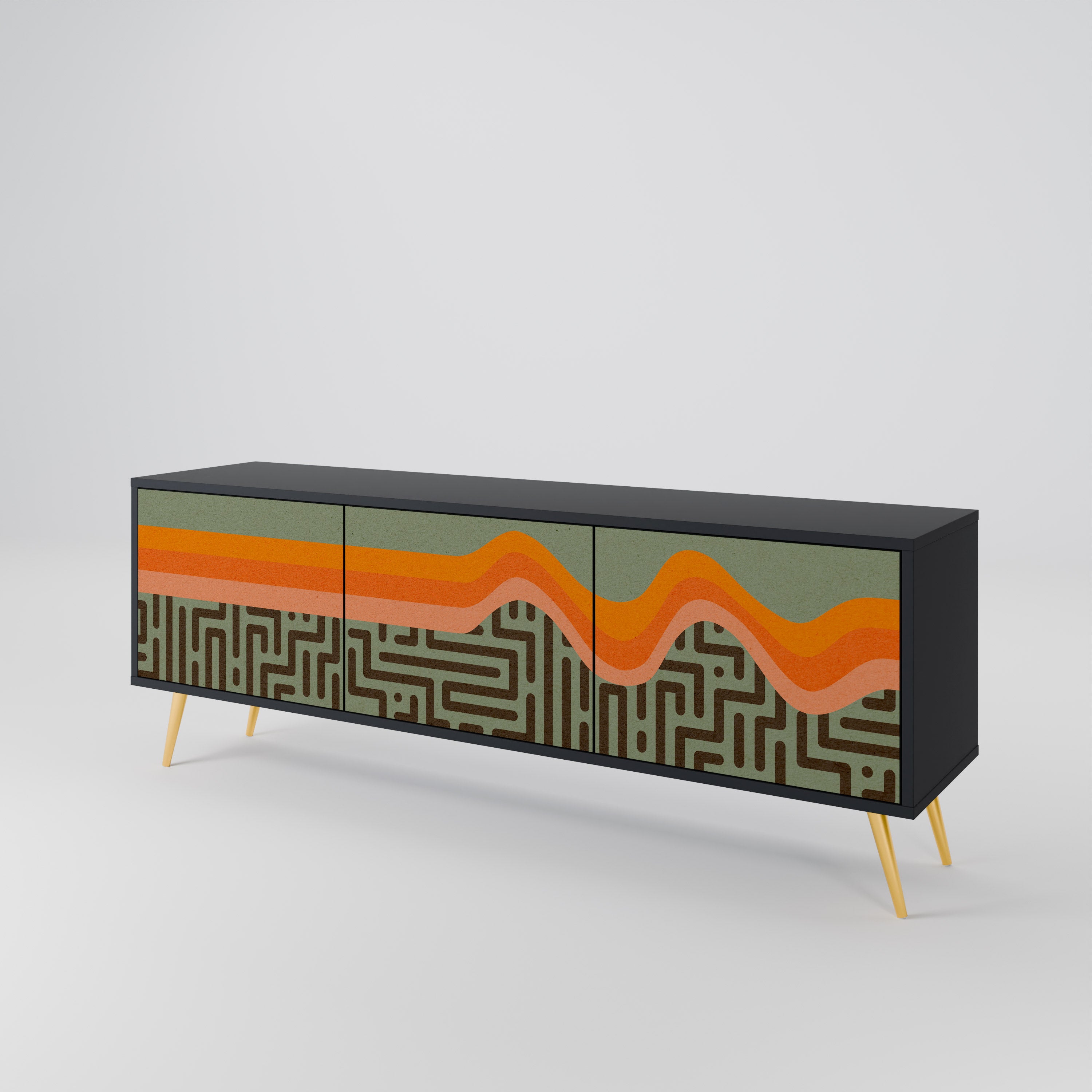 SIMPLE SOLUTIONS 3-türiges TV-Lowboard