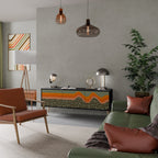 SIMPLE SOLUTIONS TV-Lowboard mit 3 Türen in Schwarz