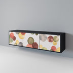 FLEETING HAPPINESS TV-Lowboard mit 3 Türen in Schwarz