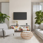 FLEETING HAPPINESS TV-Lowboard mit 3 Türen in Schwarz