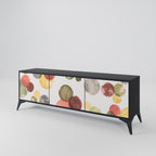 FLEETING HAPPINESS TV-Lowboard mit 3 Türen in Schwarz