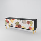 FLEETING HAPPINESS TV-Lowboard mit 3 Türen in Schwarz