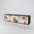 FLEETING HAPPINESS TV-Lowboard mit 3 Türen in Schwarz