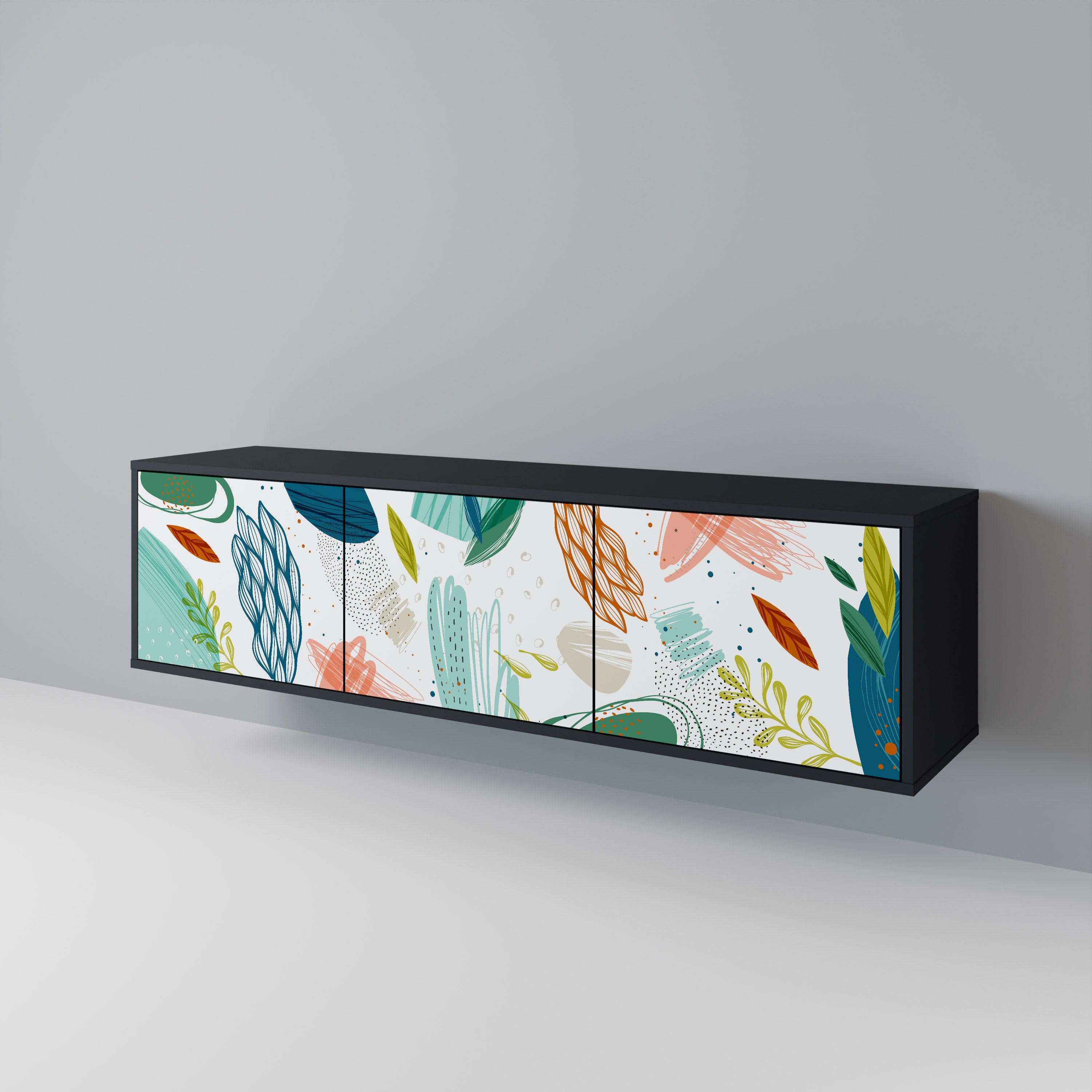 BOTANICAL HURRICANE 3-türiges TV-Lowboard