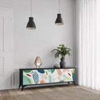 BOTANICAL HURRICANE TV-Lowboard mit 3 Türen in Schwarz