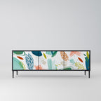 BOTANICAL HURRICANE TV-Lowboard mit 3 Türen in Schwarz