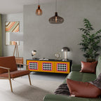 TEARS IN HEAVEN TV-Lowboard mit 3 Türen in Schwarz