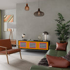 TEARS IN HEAVEN TV-Lowboard mit 3 Türen in Schwarz