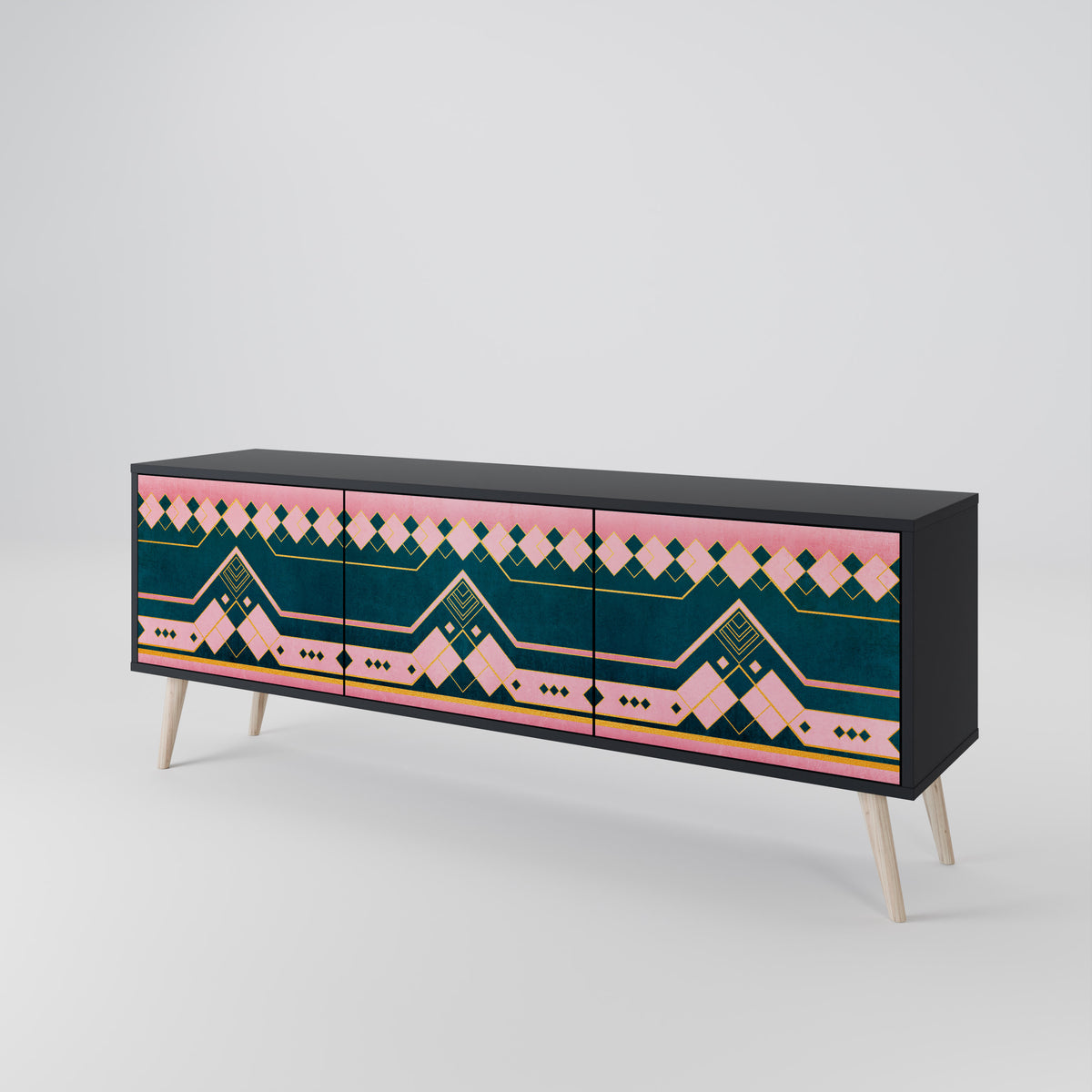 ROYAL COMPOSITION 3-türiges TV-Lowboard