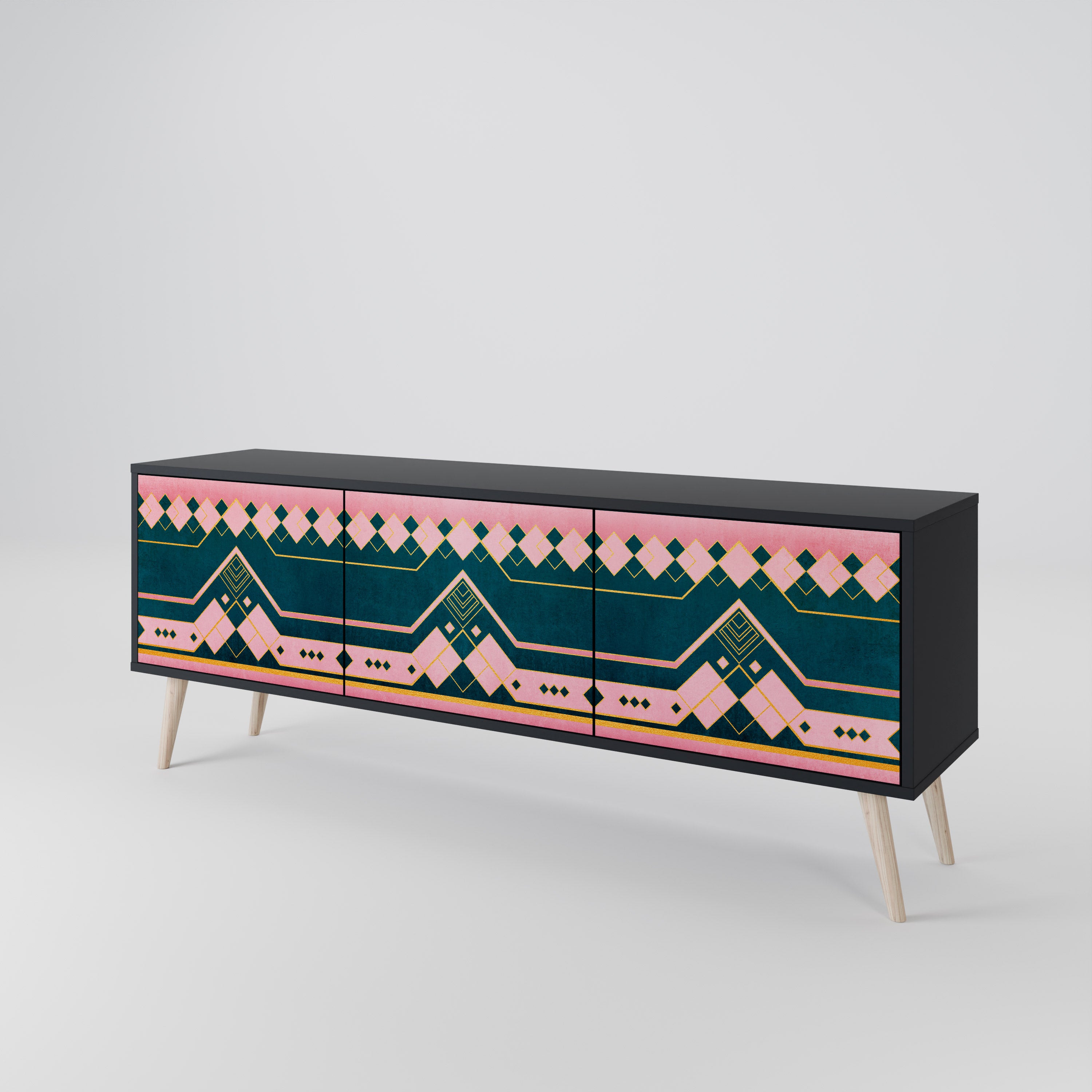 ROYAL COMPOSITION 3-türiges TV-Lowboard