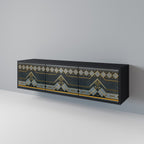 ROYAL ORDINARINESS TV-Lowboard mit 3 Türen in Schwarz