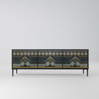 ROYAL ORDINARINESS TV-Lowboard mit 3 Türen in Schwarz