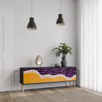 INDEPENDENT BORDER TV-Lowboard mit 3 Türen in Schwarz