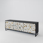 PIECES OF TOMORROW TV-Lowboard mit 3 Türen in Schwarz