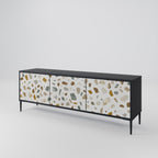 PIECES OF TOMORROW TV-Lowboard mit 3 Türen in Schwarz