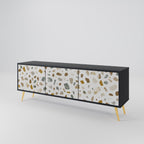 PIECES OF TOMORROW TV-Lowboard mit 3 Türen in Schwarz