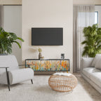 BIRCH KALEIDOSCOPE TV-Lowboard mit 3 Türen in Schwarz