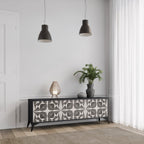 MONOCHROME NEXUS TV-Lowboard mit 3 Türen in Schwarz