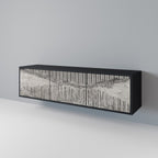 GRAIN LINES TV-Lowboard mit 3 Türen in Schwarz