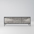 GRAIN LINES TV-Lowboard mit 3 Türen in Schwarz