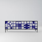 THE RIGHT PLACES TV-Lowboard mit 3 Türen in Schwarz