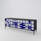 THE RIGHT PLACES TV-Lowboard mit 3 Türen in Schwarz