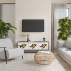 FUTURE SIGN TV-Lowboard mit 3 Türen in Schwarz