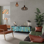 PATHS TO HAPPINESS TV-Lowboard mit 3 Türen in Schwarz