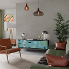 PATHS TO HAPPINESS TV-Lowboard mit 3 Türen in Schwarz