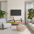 INTERSTELLAR VIBES TV-Lowboard mit 3 Türen in Schwarz