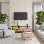 INTERSTELLAR VIBES TV-Lowboard mit 3 Türen in Schwarz