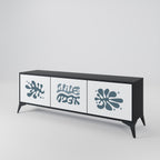 WONDERLAND VEGETATION TV-Lowboard mit 3 Türen in Schwarz