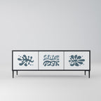 WONDERLAND VEGETATION TV-Lowboard mit 3 Türen in Schwarz