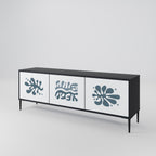 WONDERLAND VEGETATION TV-Lowboard mit 3 Türen in Schwarz